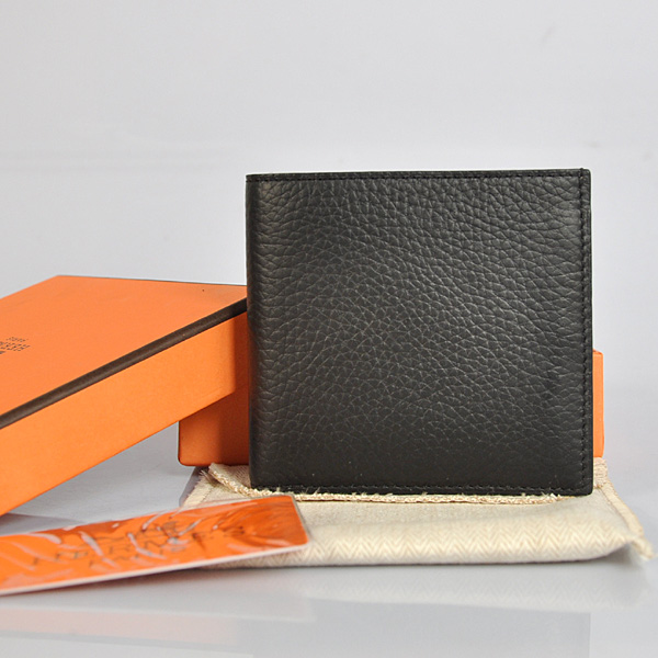 H006 Hermes in pelle uomini Portafoglio clemence in Black